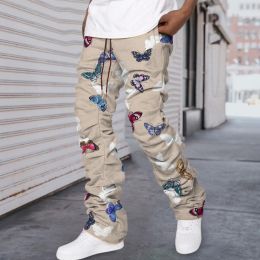 Men's Fashion Casual Baggy Straight Trousers