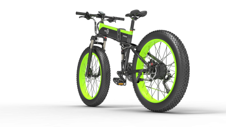 Bezior X1500 Full Suspension 1500W Motor 48V 26inch Wheel Foldable Electric Bike (Color: Black)